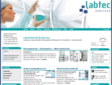 Tablet Screenshot of labtec-services.ch